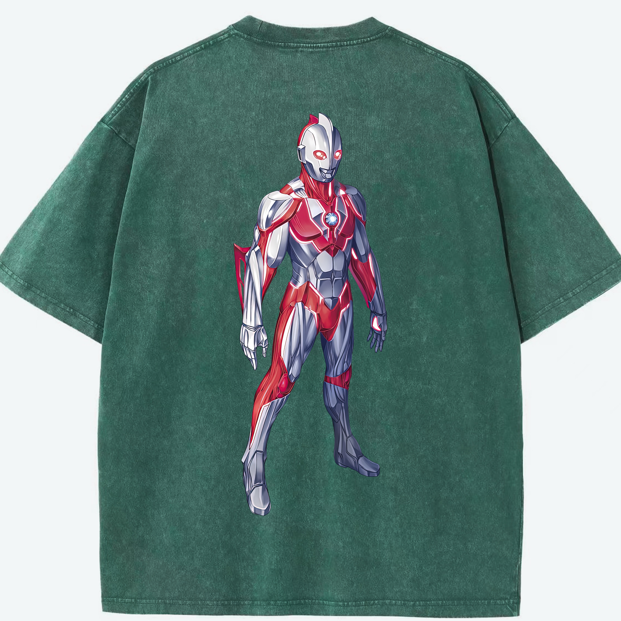 （画像用） ウルトラマン Ultraman 綿100% ヴィンテージ風 半袖Tシャツ（背面プリント）